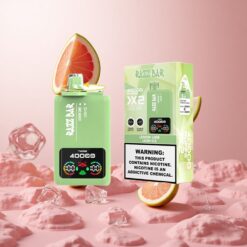 Lemon Lime Lush Ice Razz Bar 40000 Puffs Disposable Vape Power Screen Type-C