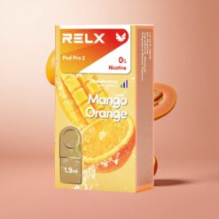 Mango Orange RELX Pod Pro 2 600 Puffs 0% Nicotine