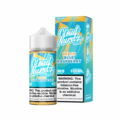 Peach Blue Razz Iced by Cloud Nurdz TFN 100mL Vape Juice