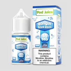 Pod Juice Bangin’ Blue Razz Nicotine Salt 30ML E-Liquid