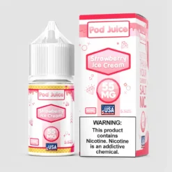 Pod Juice Strawberry Ice Cream Nicotine Salt 30ML E-Liquid