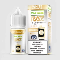 Pod Juice X RAZ Salt - White Gummy Ice Vape Juice