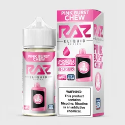 RAZ Pink Burst Chew Strawberry Candy 100ML E-Liquid